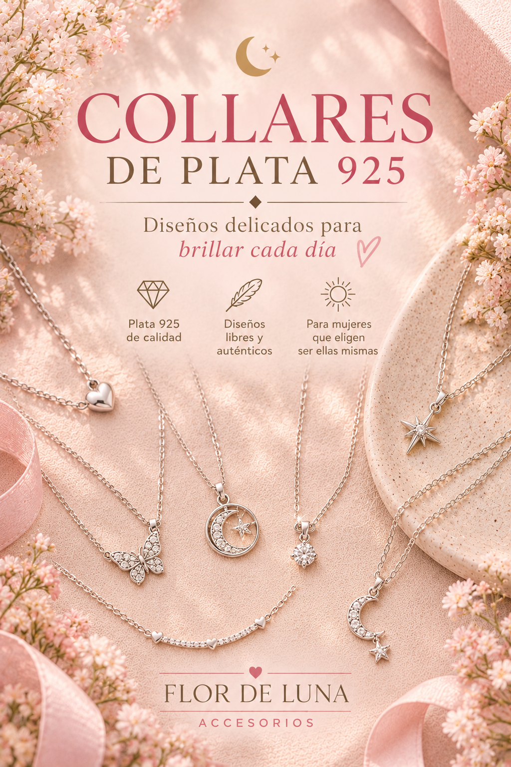 COLLARES DE PLATA 925-COLECCION