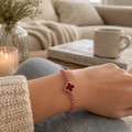 Pulsera Ruby Flower