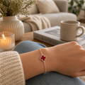Pulsera Flor Roja